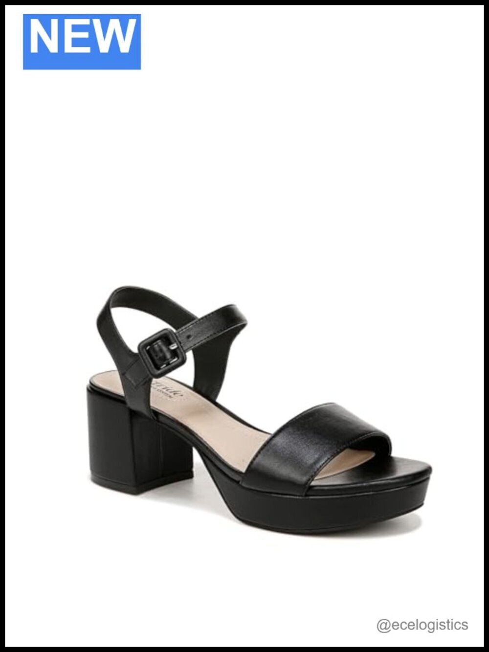 Faux Leather Strappy Platform Sandals with Adjustable Buckle